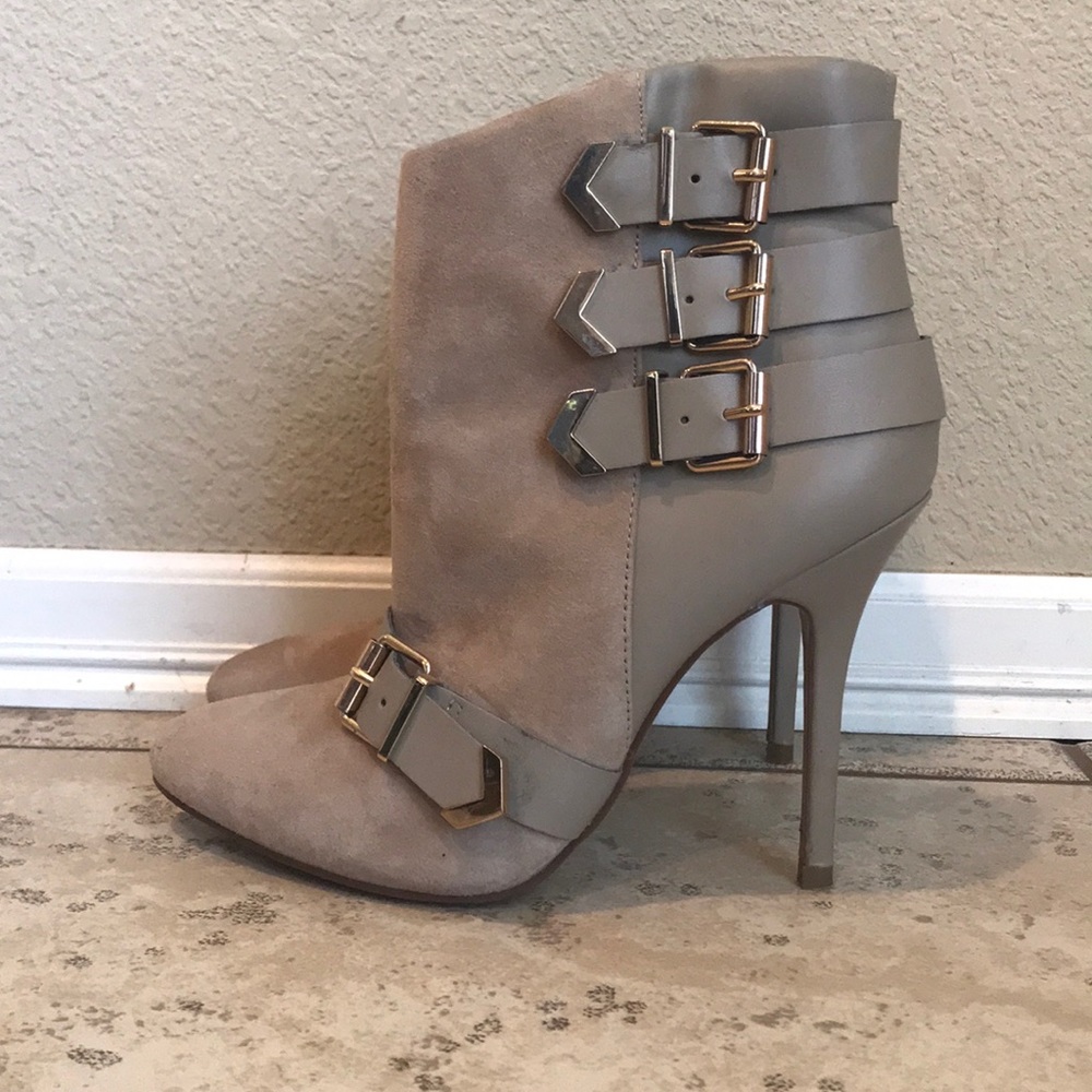 ALDO Buckle Detail Heel Booties